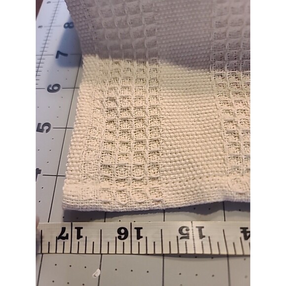 NWOT Set Of 2 Brown & Cream Neutral Colors Kitchen Hand Towels Absorbent thick - Picture 5 of 8